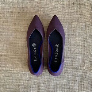 ROTHY’S The Point Flat Shoes Sustainable Knit Washable 7